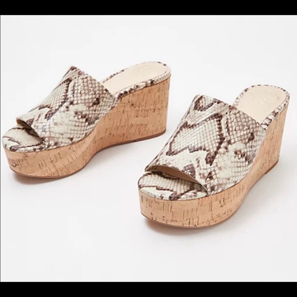 Vince Camuto Snakeskin Wedge